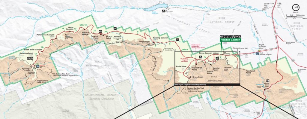 Bryce Canyon National Park Map
