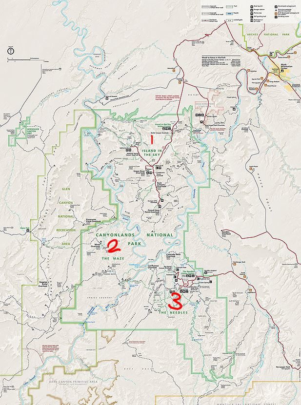 Canyonlands National Park Map