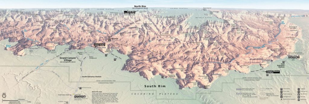 Grand Canyon National Park Map