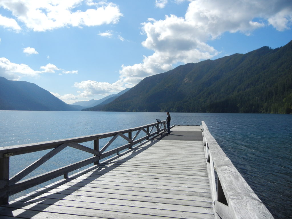 Olympic_me at Crescent Lake Lodge dock